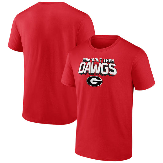 Georgia Bulldogs Once and Always How Bout Them Dawgs  T-Shirt - Red - J&W Sports Apparel
