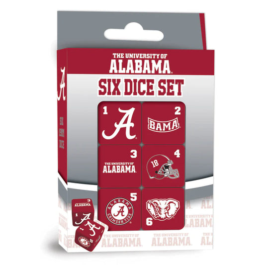 Alabama Crimson Tide Six Dice Set - 19mm