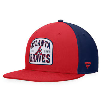 Atlanta Braves Fanatics Cycle Snapback Hat - Red/Navy