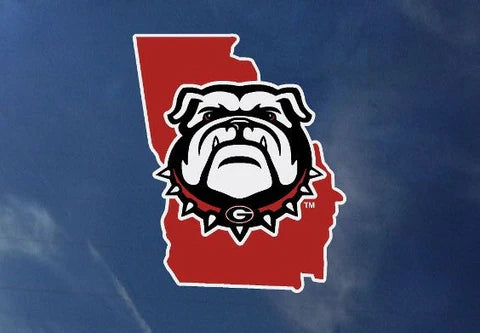 Georgia Bulldogs State Shape Decal