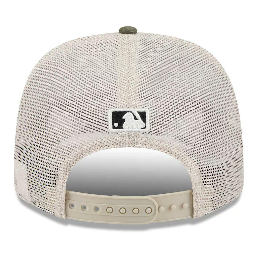Atlanta Braves New Era 2025 Armed Forces Day 9SEVENTY Stretch-Snap Hat - Light Beige/Olive - J&W Sports Apparel