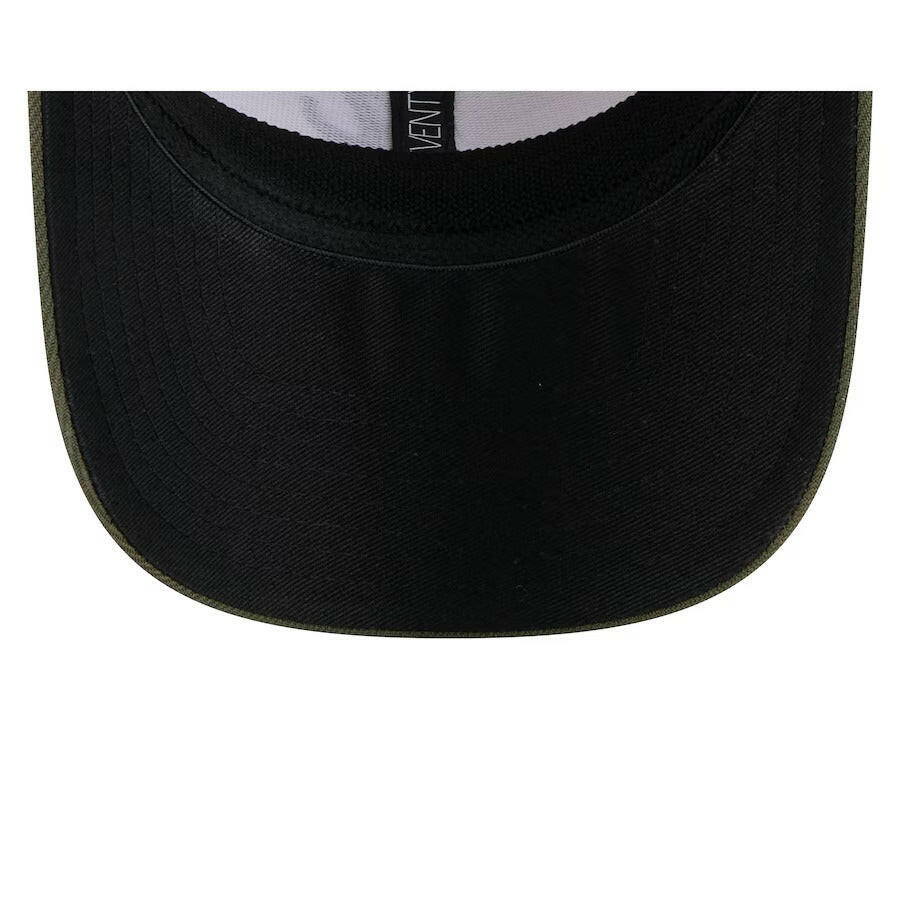 Atlanta Braves New Era 2025 Armed Forces Day 9SEVENTY Stretch-Snap Hat - Light Beige/Olive - J&W Sports Apparel