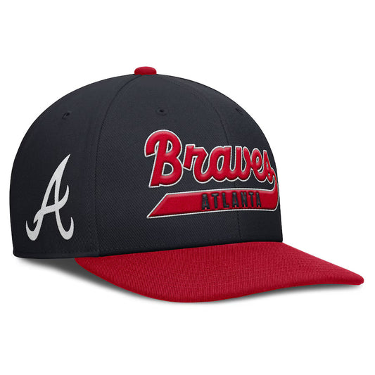 Atlanta Braves Nike Pro Performance Snapback Hat - Navy/Red - J&W Sports Apparel