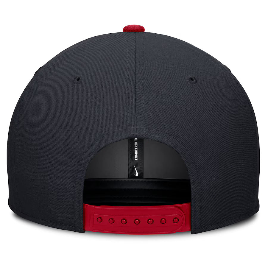 Atlanta Braves Nike Pro Performance Snapback Hat - Navy/Red - J&W Sports Apparel
