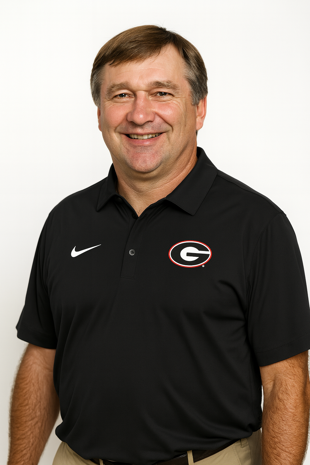 Georgia Bulldogs Nike 2025 Coaches Sideline Polo - Black