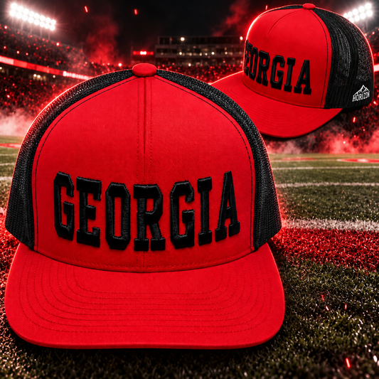 Horizon Hat Co.- Georgia Red Vintage Trucker  Classics 6006