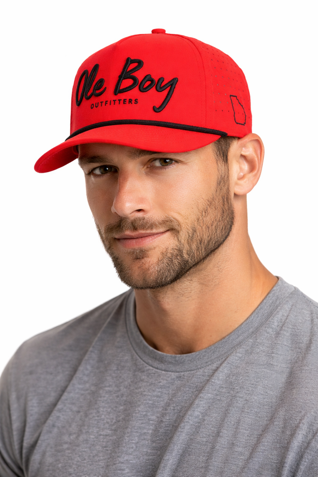 Ole Boy Georgia Game Day Performance Red Golf Hat