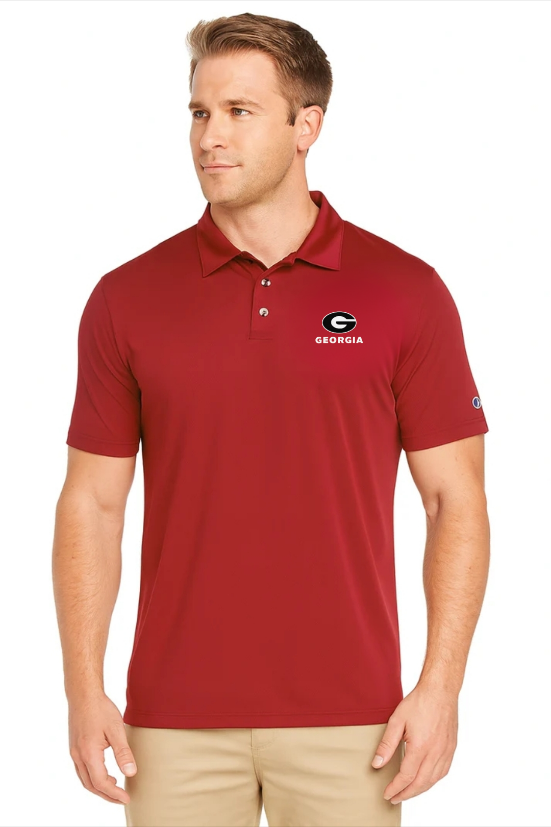 Georgia Bulldogs Champion Red Polo