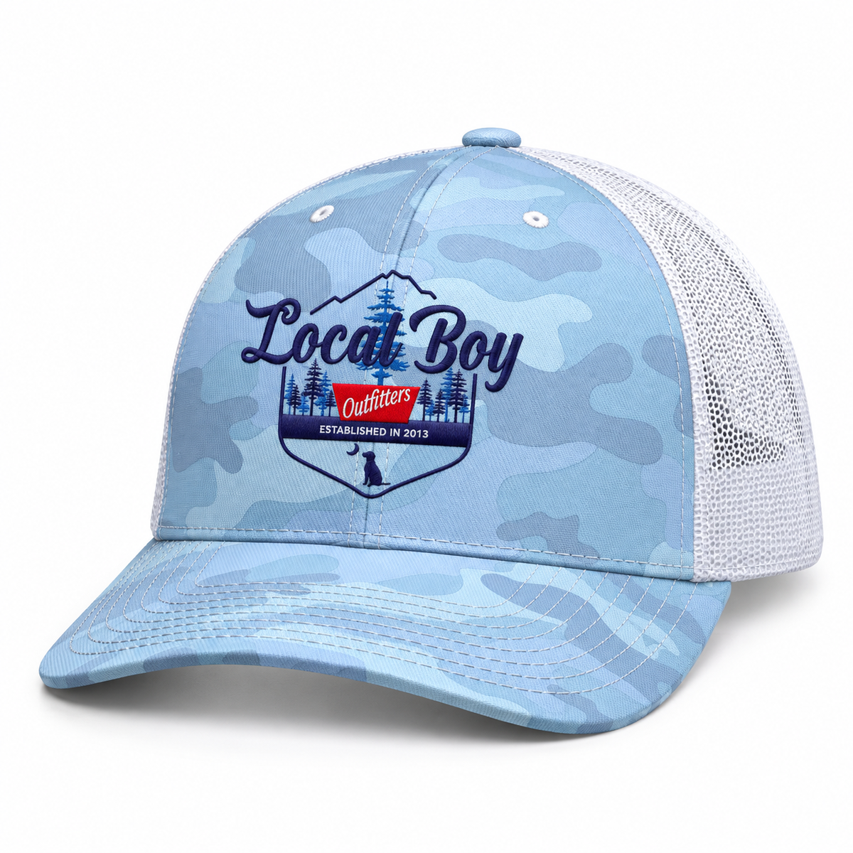 Local Boy  -  Trucker Light Blue Camo