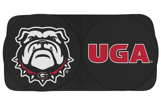 GEORGIA BULLDOGS WINDOWSHIELD AUTO SUNSHADE NEW BULLDOG