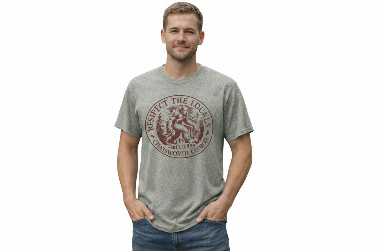 “Respect the Locals” Chatsworth Georgia Bigfoot T-Shirt