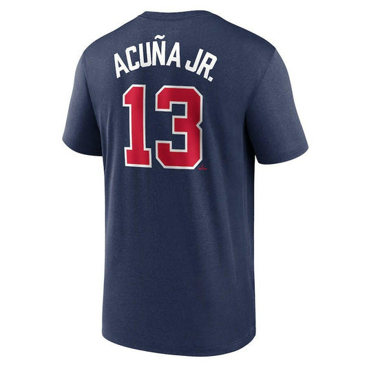 Ronald Acuña Jr. Atlanta Braves Nike Legend Name & Number Performance T-Shirt - Navy - J&W Sports Apparel