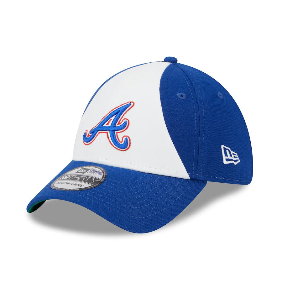 Atlanta Braves New Era 2023 City Connect 39THIRTY Flex Fit Hat - White/Royal