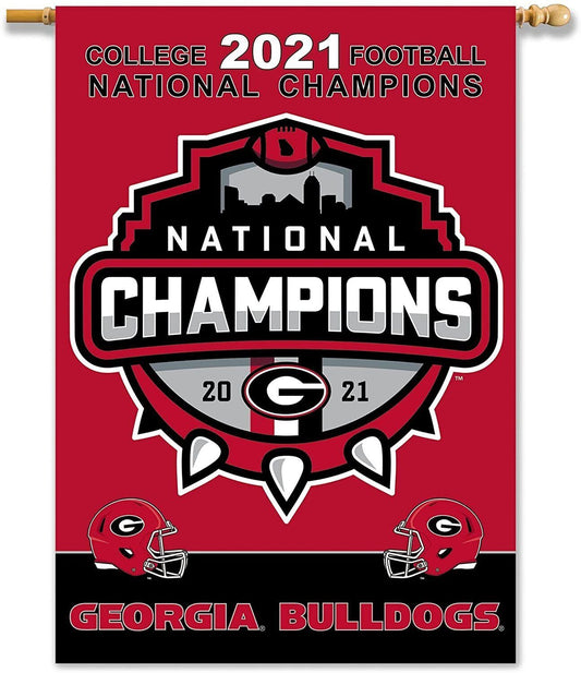 Georgia Bulldogs 2021 National Champions 2-Sided 28"x40"...