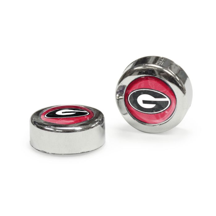 Georgia Bulldogs OVAL G Domed Screw Caps