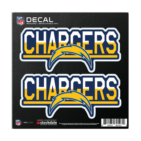 Los Angeles Chargers COLOR DUO All Surface Decal 6" x 6"