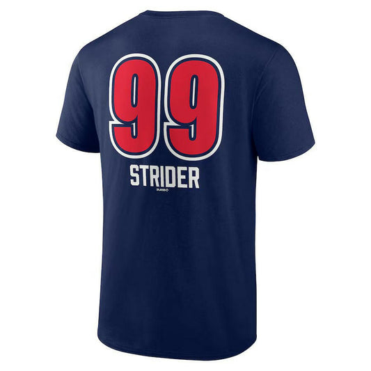 Spencer Strider Atlanta Braves Fastball Player Name & Number T-Shirt - Navy - J&W Sports Apparel
