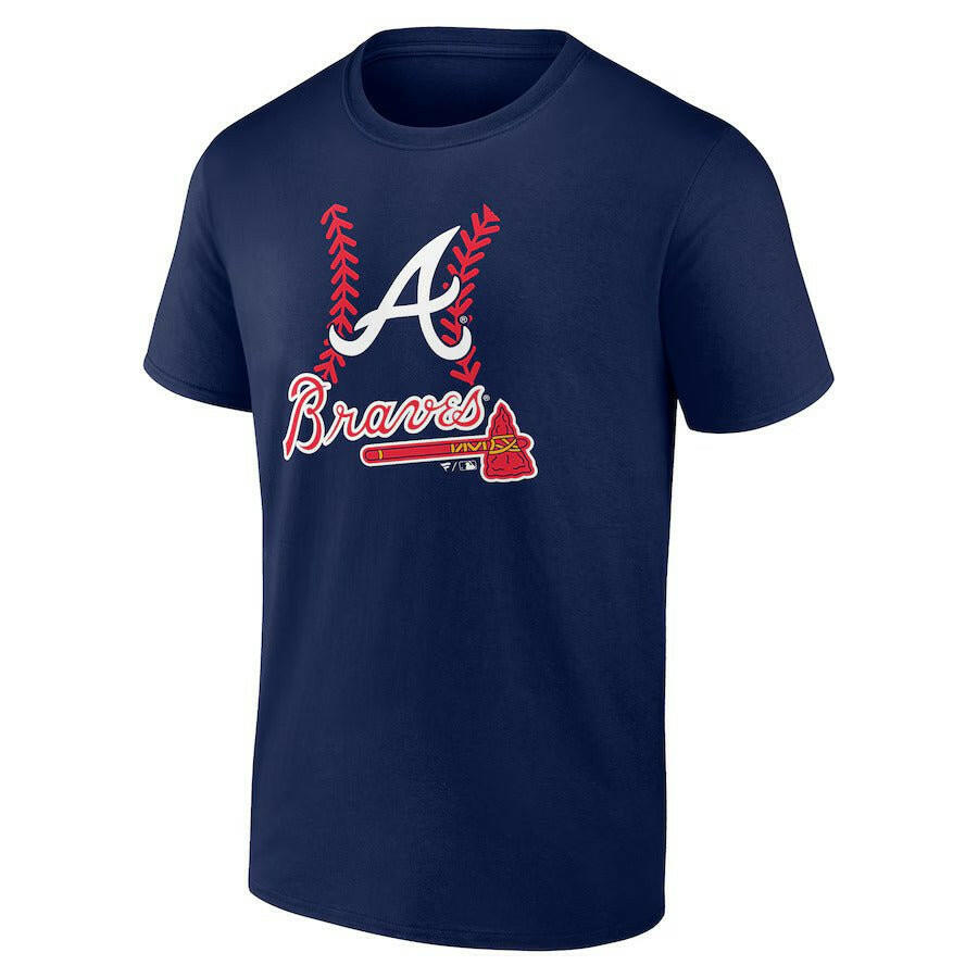 Spencer Strider Atlanta Braves Fastball Player Name & Number T-Shirt - Navy - J&W Sports Apparel