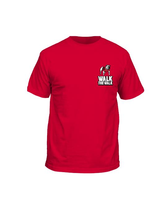 Georgia Football Dawg Walk Short Sleeve T-Shirt | Red | New World Graphics
