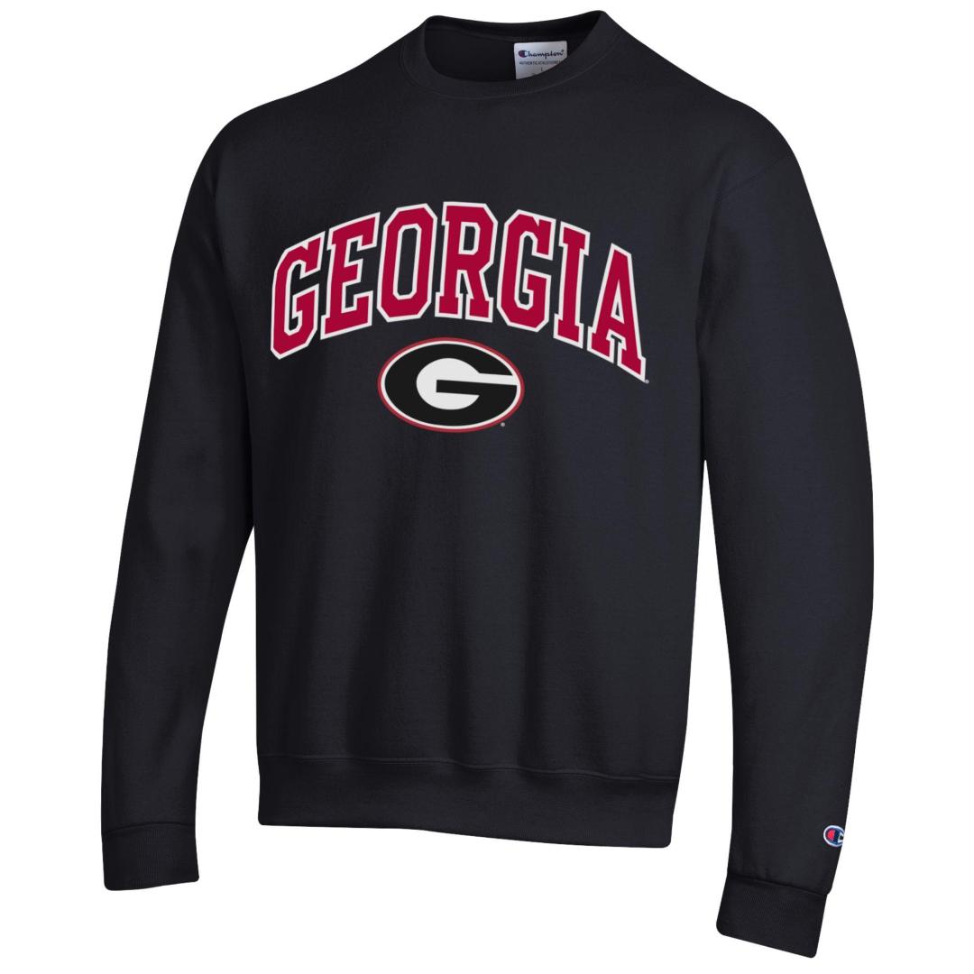 Georgia Bulldogs Champion Arch Over Logo 2-Hit Long Sleeve T-Shirt - Black