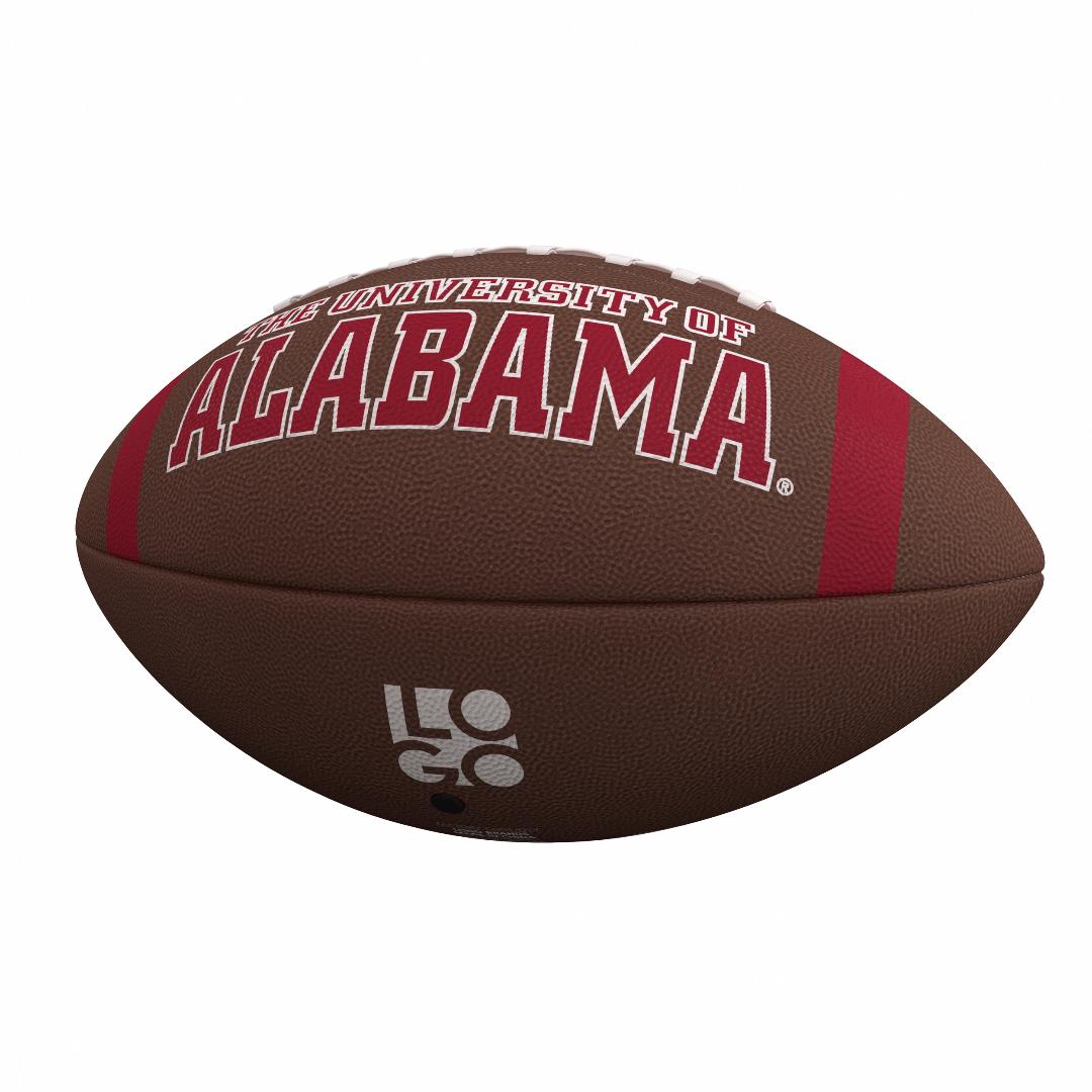 Alabama Team Stripe Official-Size Composite Football