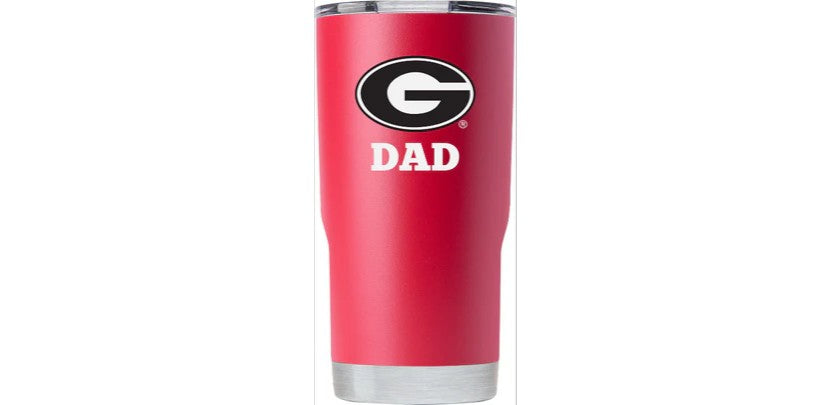 GEORGIA 20oz RED "DAD" TUMBLER - J&W Sports Apparel