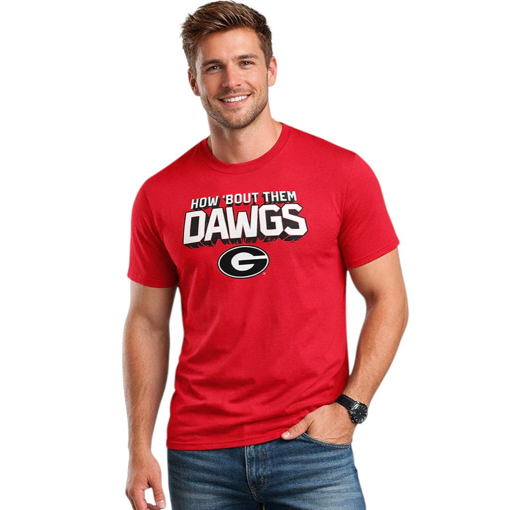 Georgia Bulldogs Once and Always How Bout Them Dawgs  T-Shirt - Red