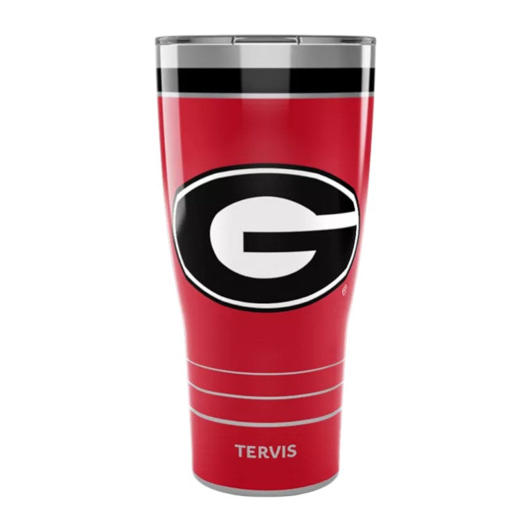 Georgia Bulldogs - MVP 30oz Tervis Traveler® - Stainless Steel Tumbler with Straw Lid