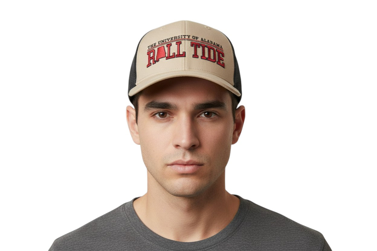 ALABAMA CRIMSON TIDE KHAKI NCAA LOCAL STATEMENT 47TRUCKER