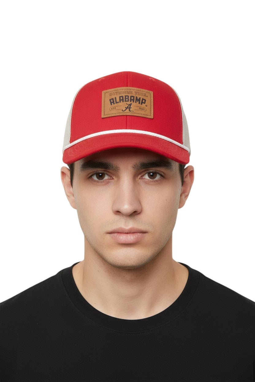 Alabama Crimson Tide Patch Trundle Rope 47 Trucker Cap