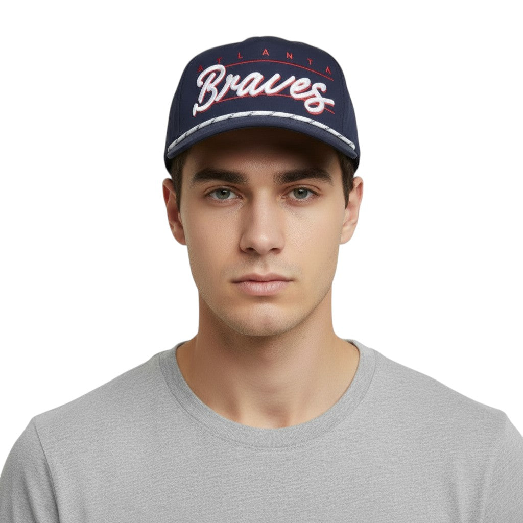 Atlanta Braves '47 Condor Hitch Adjustable Hat - Navy