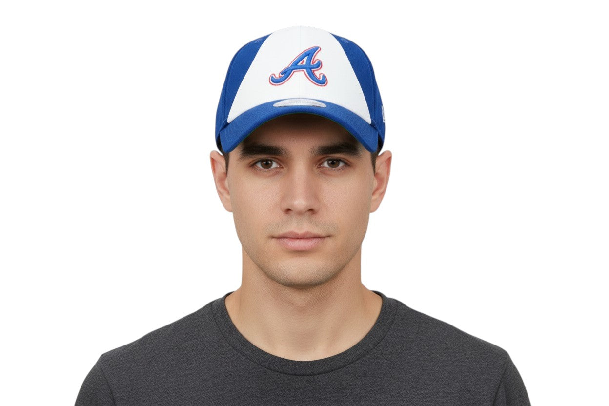 Atlanta Braves New Era 2023 City Connect 39THIRTY Flex Fit Hat - White/Royal