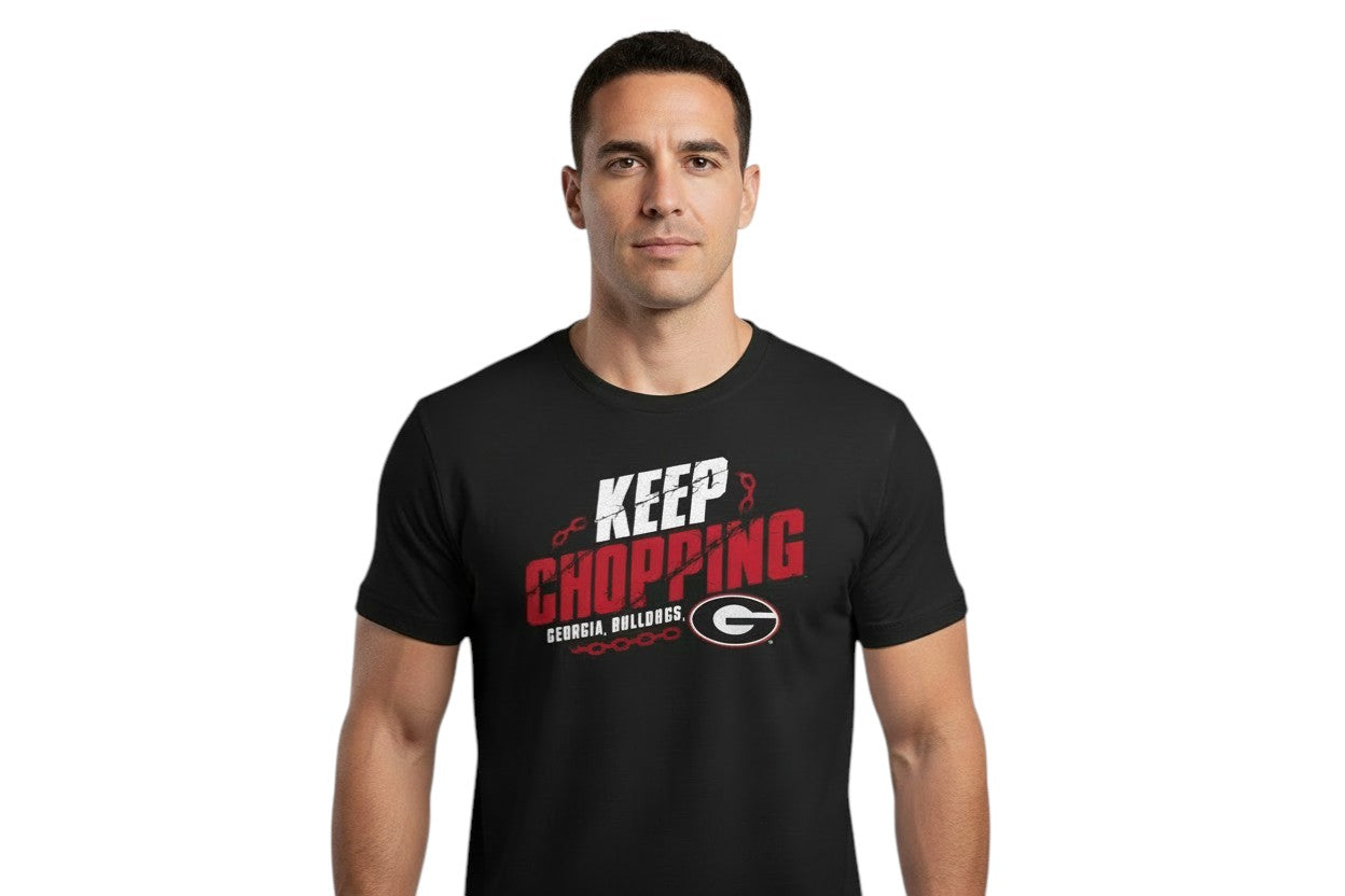 Georgia Bulldogs Hometown Collection Keep Chopping T-Shirt - Black