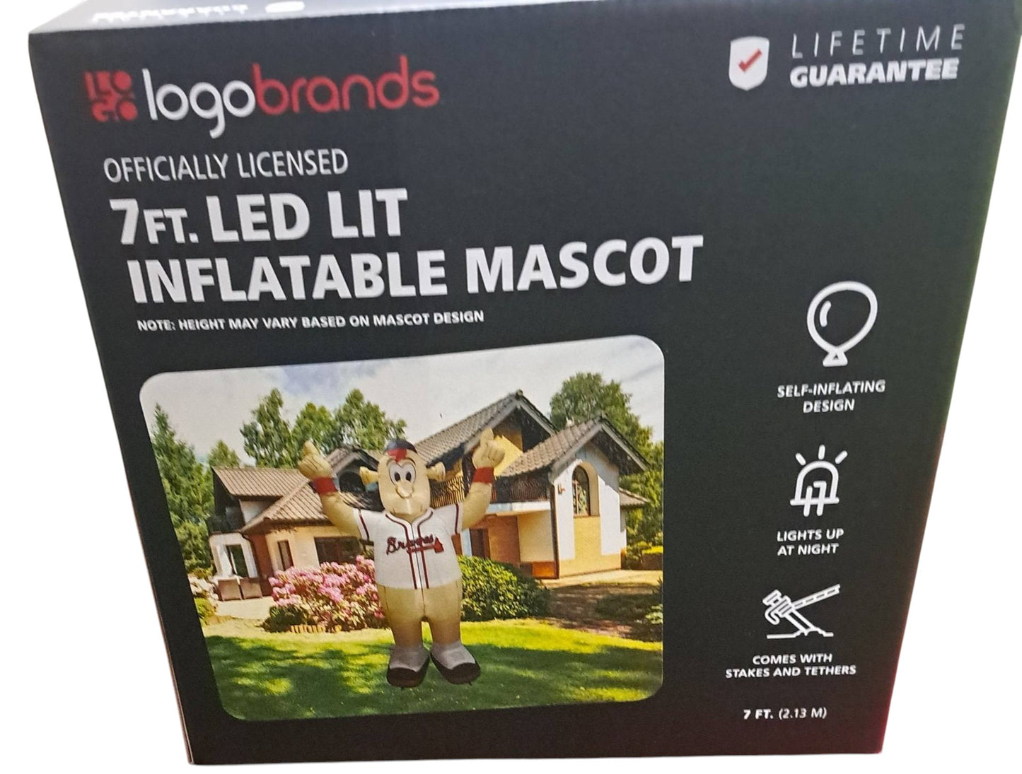 Atlanta Braves Blooper Yard Inflatable - 100 | Standard Design - J&W Sports Apparel