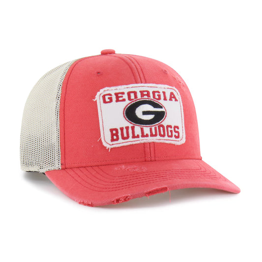Georgia Bulldogs Red Egremont Well-Worn Adjustable Trucker Hat
