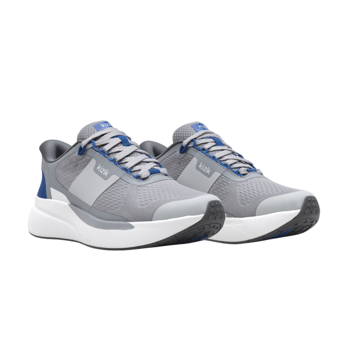 KIZIK SHOES - Men's Freedom Run Alloy/Blue