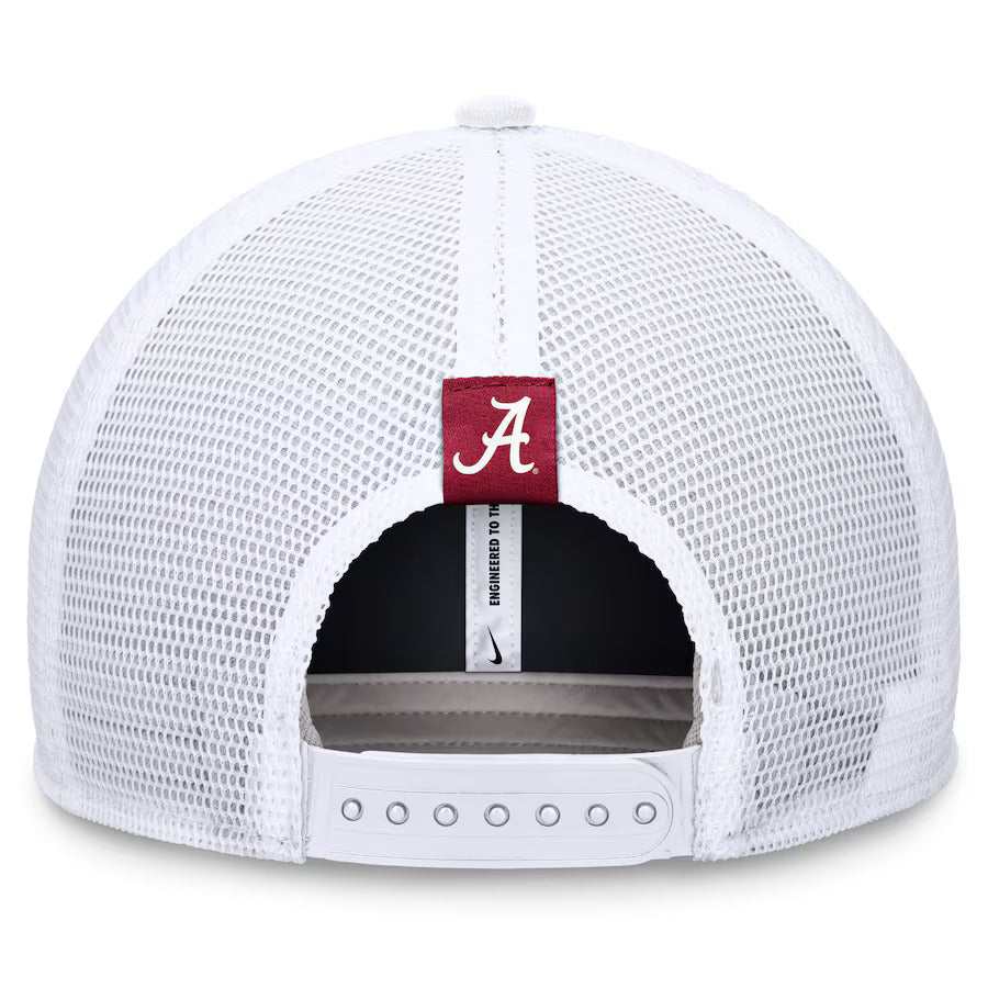 Alabama Crimson Tide Nike Local Rise Trucker Adjustable Hat - Gray/White Size M/L