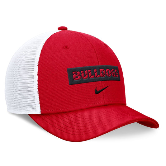 Georgia Bulldogs Nike 2024 Sideline Trucker Adjustable Hat - Red/White