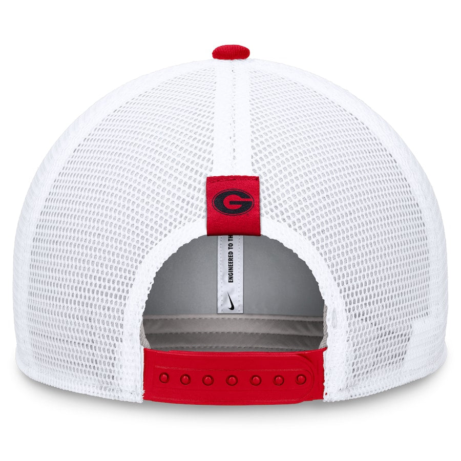 Georgia Bulldogs Nike 2024 Sideline Trucker Adjustable Hat - Red/White