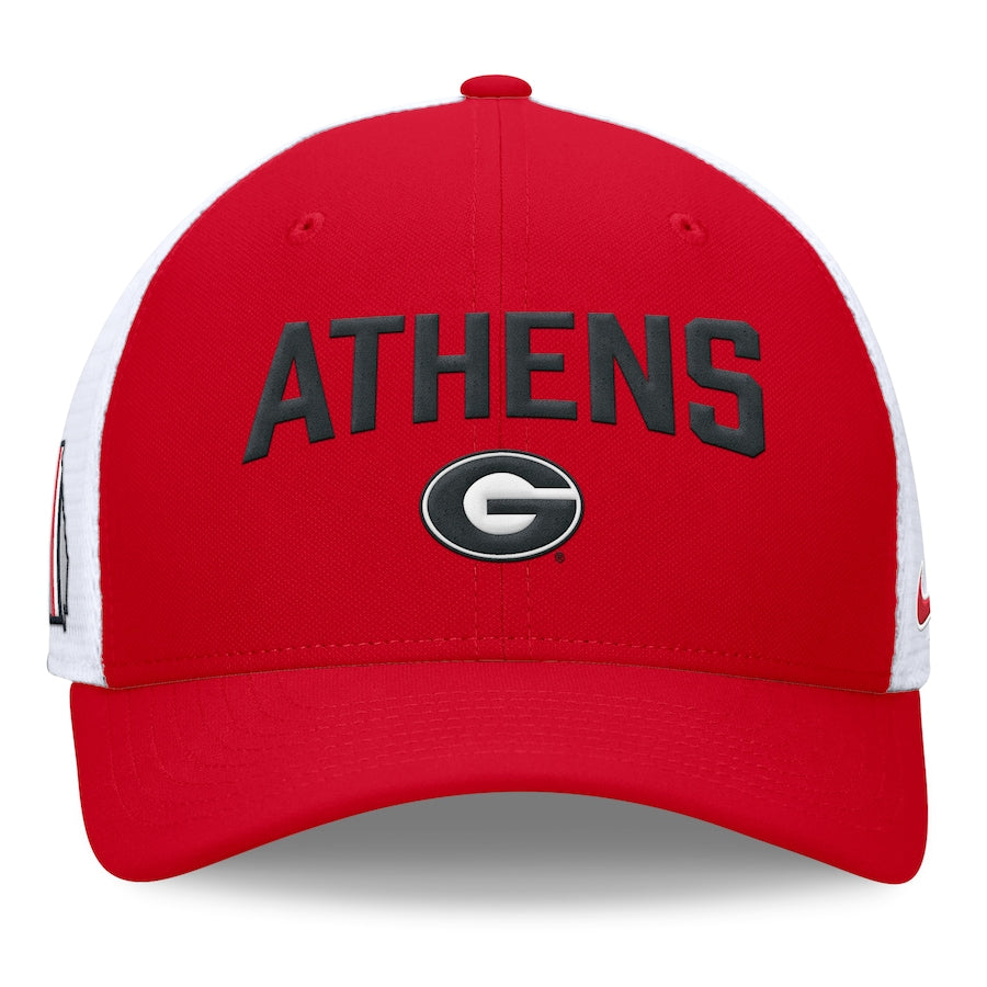 Georgia Bulldogs Nike Primetime Rise City Trucker Adjustable Hat - Red/White